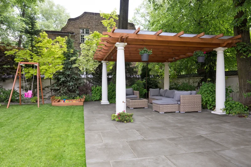 concrete patio