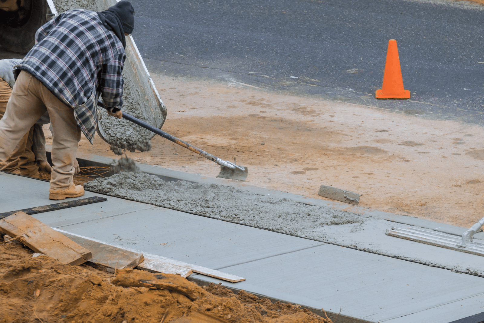 concrete driveway