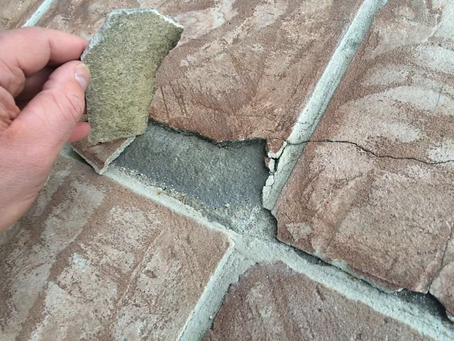 stamped concrete repair