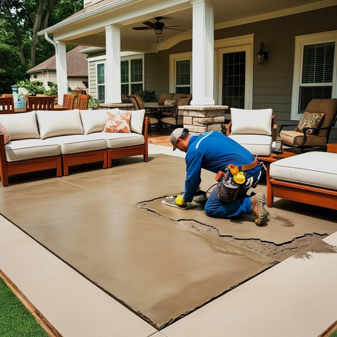 concrete patio repair